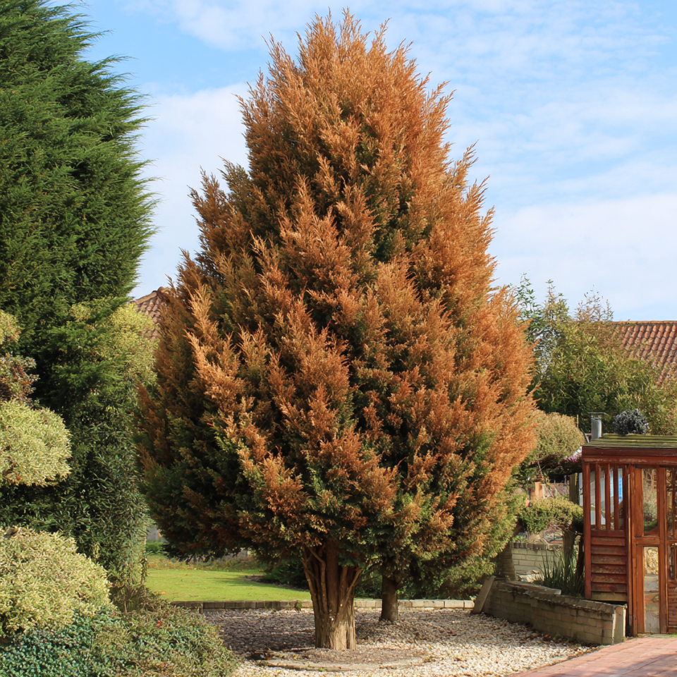 Zypressen werden braun, gelb oder schwarz: 9 Ursachen, Bekämpfung und Vorbeugung
